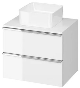 Cersanit - VIRGO akasztós szekrény a mosogató alatt pulttal 60cm, fehér-króm, S522-040