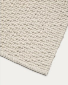 Krémszínű kézi szövésű pamutkeverék szőnyeg 160x230 cm Mascarell – Kave Home