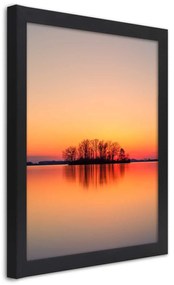 Gario Poszter Fák szigete naplementében A keret színe: Fekete, Méretek: 20 x 30 cm