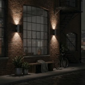 Ideal Lux - Kültéri fali lámpa GUN 2xGU10/35W/230V IP44 antracit