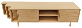 Natúr színű TV-állvány tölgyfa dekorral 189x50x44 cm Shift – Woodman