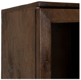 Barna mangófa tálalószekrény 40x180x40 cm Ravi – Ixia