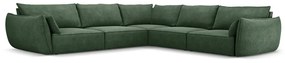 Sötétzöld sarokkanapé (variálható) Vanda – Mazzini Sofas