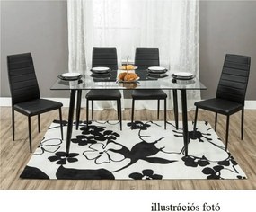 Szék, bézs műbőr/szürke fém, COLETA NOVA