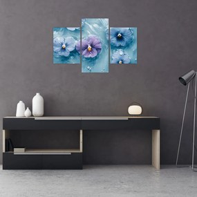 Kép - Ibolyák a vízben (90x60 cm)