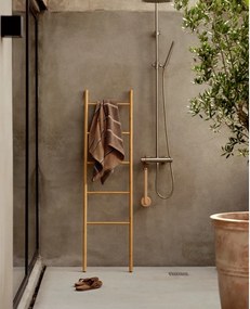 Barna-bézs pamut fürdőlepedő 70x140 cm Sauna – Zone