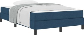 vidaXL Boxrugós ágy matracmal Kék 120 x 190 cm szövet