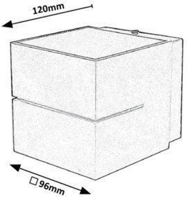 Rabalux 7018 - Fali lámpa KAUNAS 1xG9/10W/230V fehér