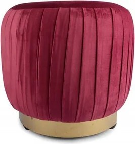 Pufa kárpitozott Bordó átm. 45cm