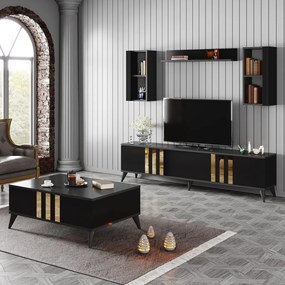 Nappali fal Golden (antracit + fekete). 1072971