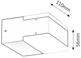 Rabalux 8060 - LED Kültéri fali lámpa BONA 2xLED/4,5W