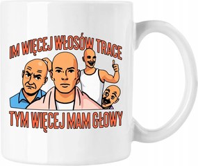 Kopaszodó bögre vicces mém fehér 330ml