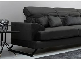 Sötétszürke sarokkanapé (jobb oldali) Frido – Balcab Home