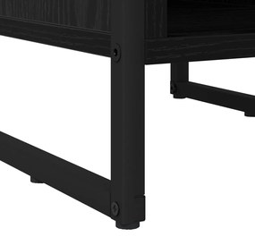 vidaXL Éjjeli asztal 2 pcs Fekete tölgy 39.5 x 30 x 50 cm Faanyag