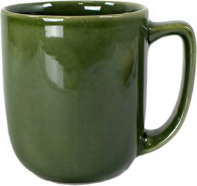 Kerámia bögre Big 0,45 l kézműves zöld átlátszó csillogó