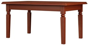 Asztal Boston A110Dió, Gesztenye, 78x100x160cm, Hosszabbíthatóság, Közepes sűrűségű farostlemez, Természetes fa furnér, Fa
