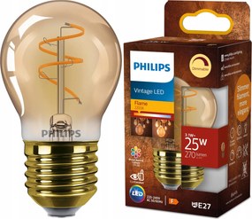 Led izzó Philips E27 3.1W 25W 2200K Filament Vintage Retro Dekoratív