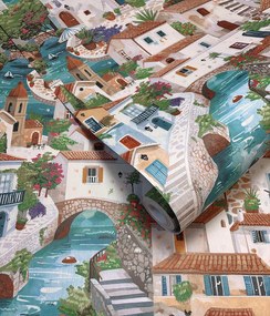 Holden Decor Wanderlust Monteroso színes mediterrán vlies tapéta – 92020