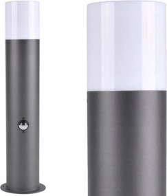 Kerti Lámpa Álló Kültéri Oszlop E27 44cm Mozgásérzékelő Grafit