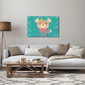 Kép - Integető mackó (90x60 cm)