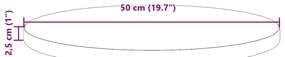 tömör fenyőfa asztallap Ø50 x 2,5 cm
