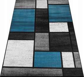 Szoba Nappali Szőnyeg 160x220CM Szürke-kék Modern Mintás