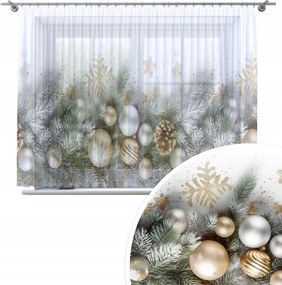 Kész Függöny 300x160 Fátyol Festett Karácsonyi Minta Békáknak 299 Karácsony