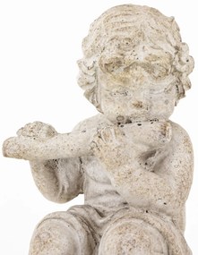 Dekoratív figura angyal Cement Szürke 19x7x7cm-1