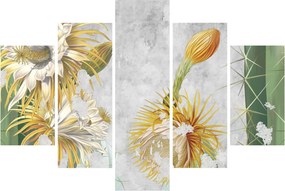 Kép - virágzó kaktuszok, vintage (150x105 cm)