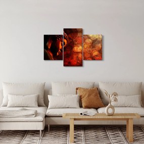 Kép - Buddha piros tónusokkal (90x60 cm)