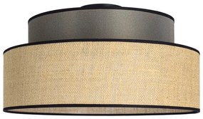 Mennyezeti lámpa BOHO 1xE27/60W/230V átm. 40 cm barna/bézs