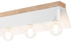 Mennyezeti lámpa ESME 5xE27/15W/230V fehér/tölgy