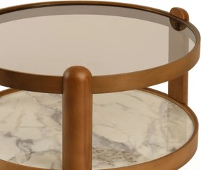 Golf 100 - Walnut, White Marble