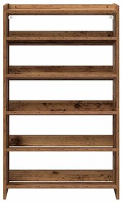 antik fa szerelt fa cipőtartó 60 x 25 x 100 cm