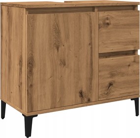 Mosdó alatti szekrény, artisan tölgy, 65x33x60 cm