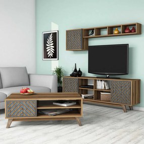 Inci - Walnut, Blue