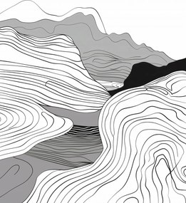 Poszter 61x91,5cm Geometrikus emelkedők