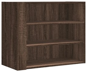 barna tölgy színű szerelt fa fali szekrény 75 x 35 x 60 cm