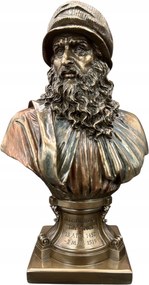 Szobor Leonardo Da Vinci olasz festő mellszobra Veronese (WU75536V4)
