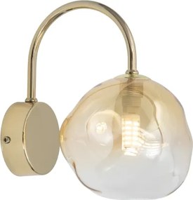 Brilagi - Fali lámpa VULCANO 1xG9/8W/230V arany/füstös bézs
