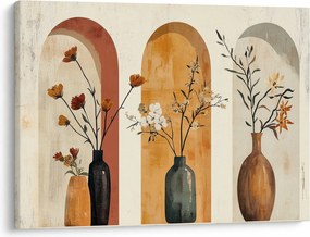 Kép - Vázák boltívekben (70x50 cm)