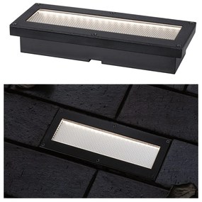 Paulmann 94576 Outdoor Solar kültéri beépíthető lámpa, négyzet, fekete, 3000K melegfehér, 0,12 lm, IP67