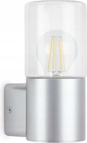 Kültéri fali lámpa Briloner ezüst 1xE27 IP44 320504TF