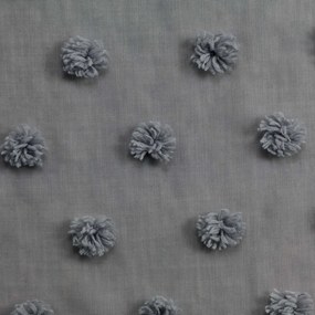 Antracitszürke átlátszó függöny 140x240 cm Melusine – douceur d'intérieur