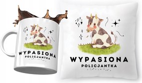 Rendőrnőnek Párna Ajándék Bögre Szett Nyomtatott Fotóval