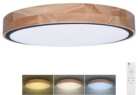 Solight Solight WO8006 - LED Dimmelhető lámpa IRON OAK LED/60W/230V 3000-6500K átm. 51 cm + távirányító SL1529