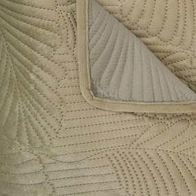 Levélmintás ágytakaró 260x240 cm, menta zöld - BAIKAL