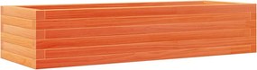 vidaXL viaszbarna tömör fenyőfa kerti virágláda 110x40x23 cm