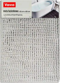Fürdőszobaszőnyeg csúszásgátló bevonattal 40x60cm, szürke 1300 Gsm
