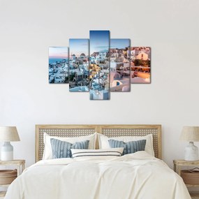 Kép - Alkonyat Santoriniban (150x105 cm)